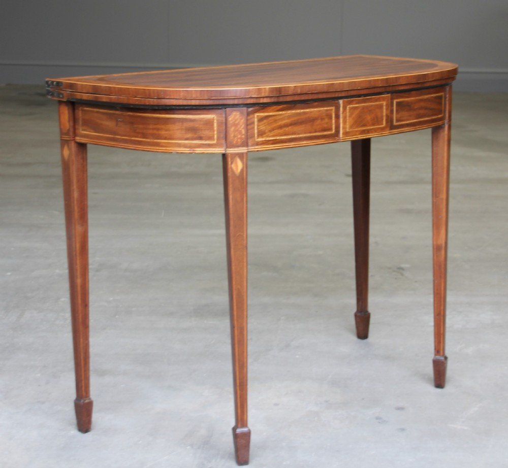A REGENCY MAHOGANY CARD TABLE View IV