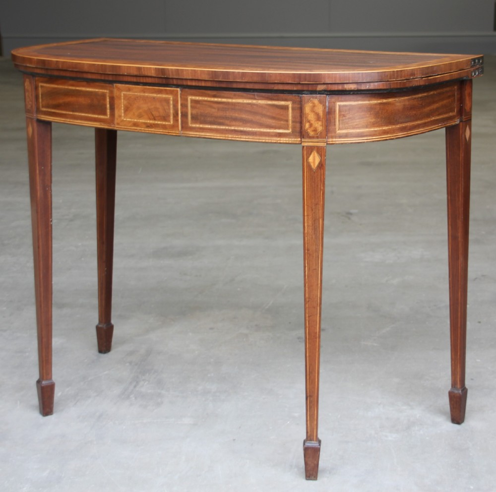 A REGENCY MAHOGANY CARD TABLE View V
