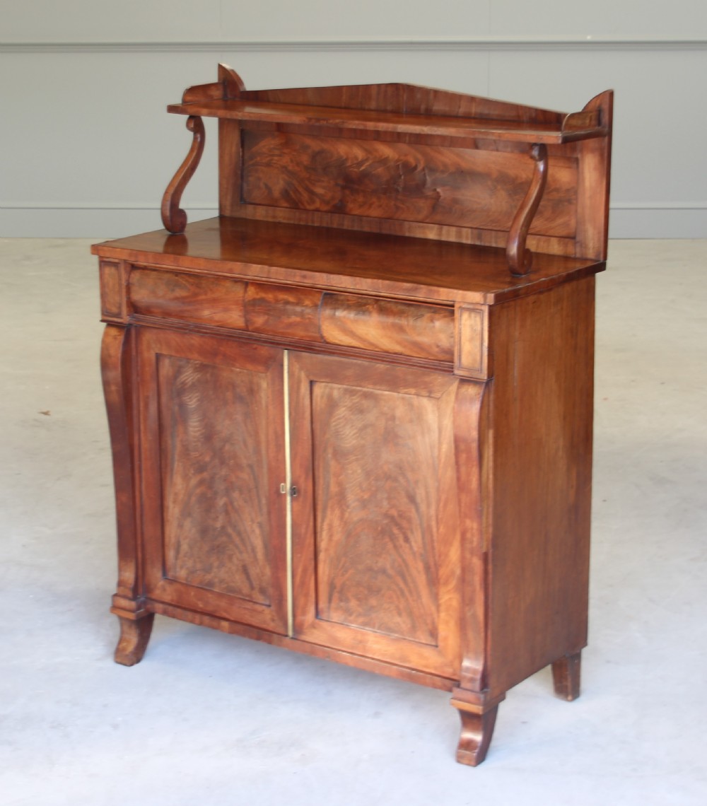 A WILLIAM IV FLAME MAHOGANY CHIFFONIER View III