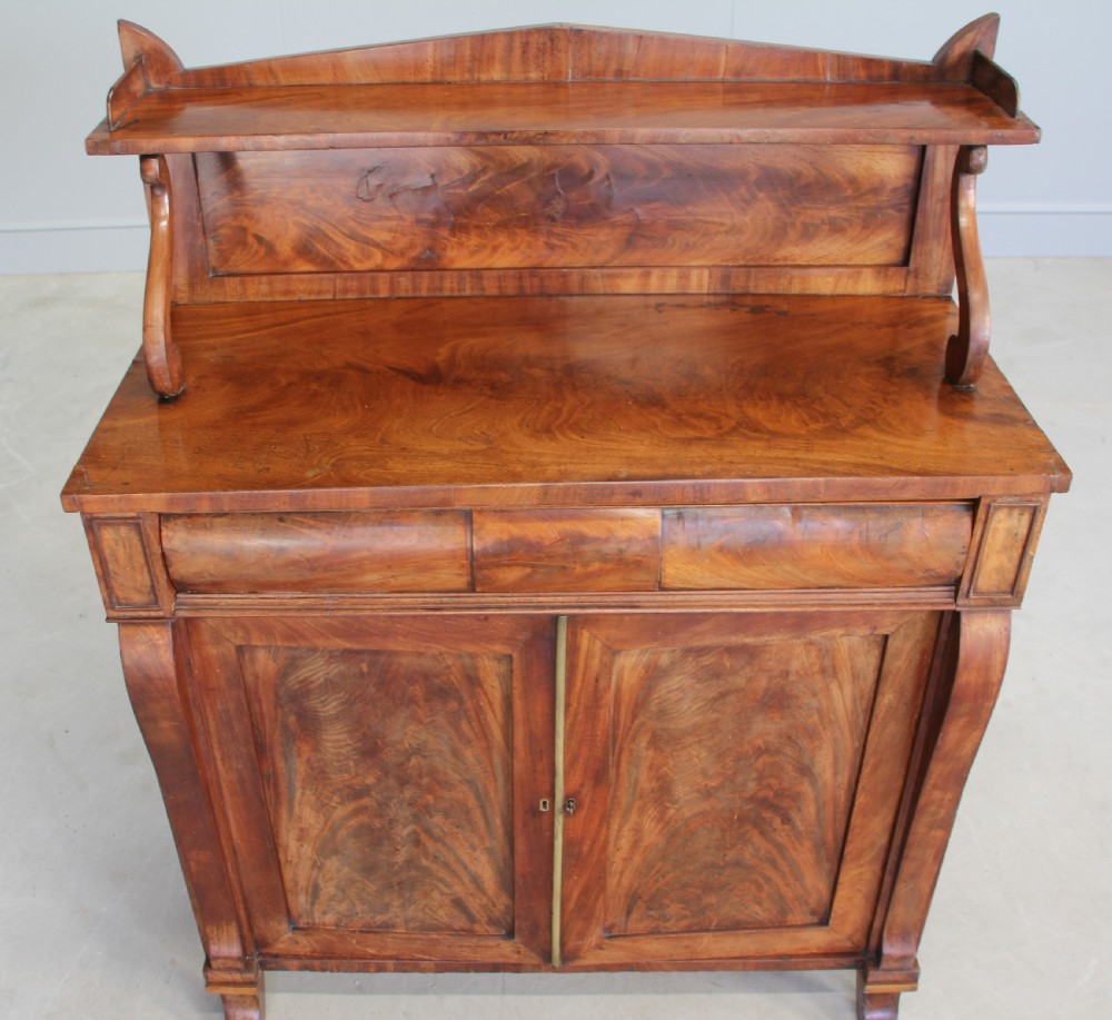 A WILLIAM IV FLAME MAHOGANY CHIFFONIER View V