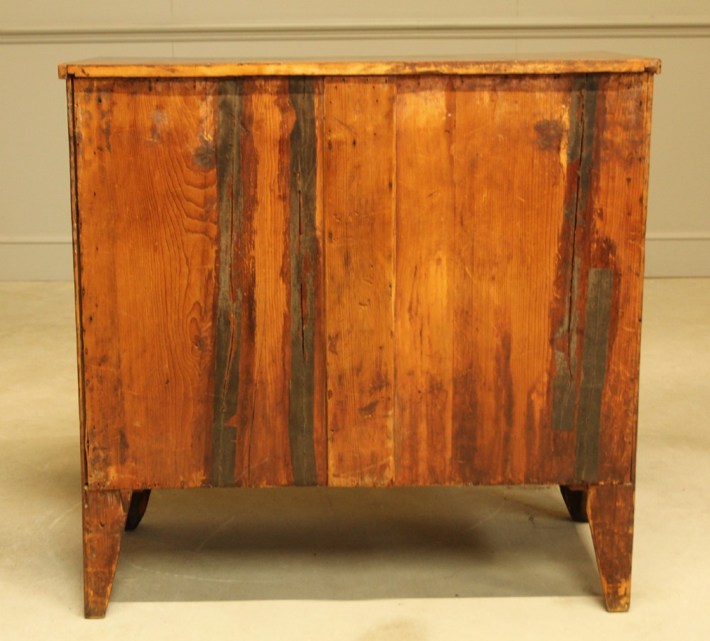 A Regency bow front chest of drawers. View X
