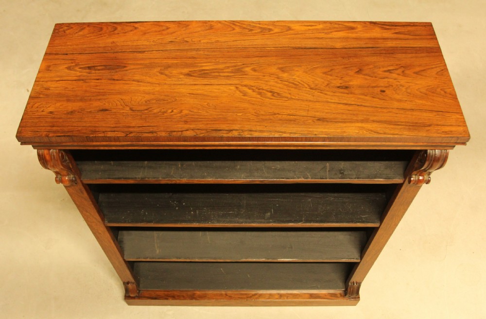 A VICTORIAN ROSEWOOD OPEN BOOKCASE View IX