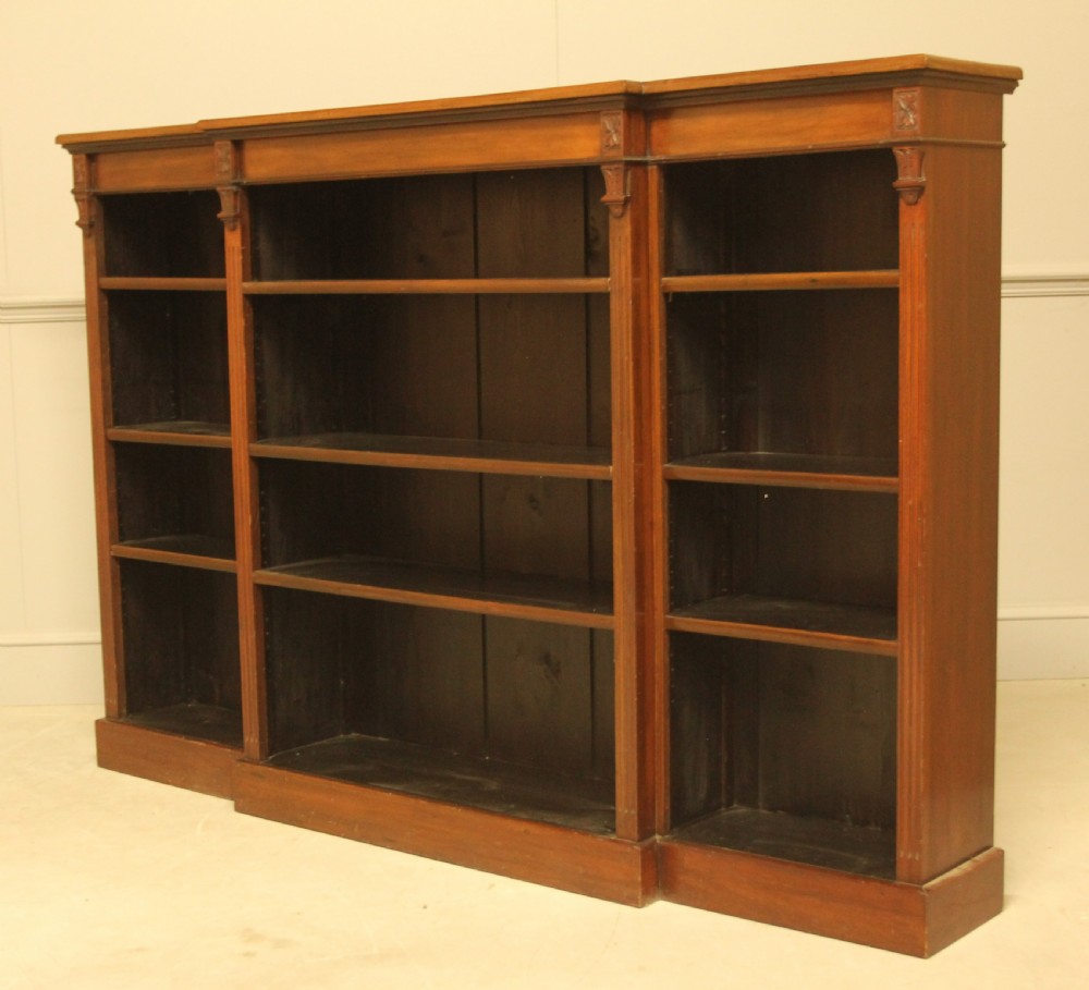 AN EARLY 19TH CENTURY MAHAGANY BREAKFRONT OPEN BOOKCASE View VI
