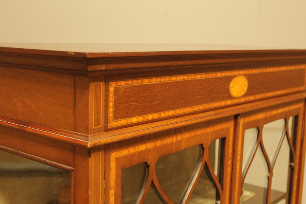 AN EDWARDIAN MAHOGANY DISPLAY CABINET View VI
