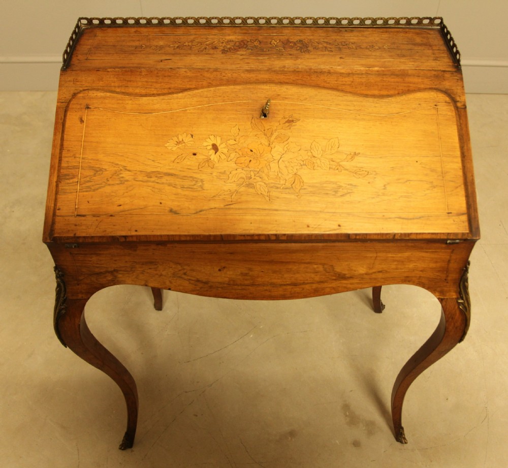 A 19th century rosewood bureau de dame View III