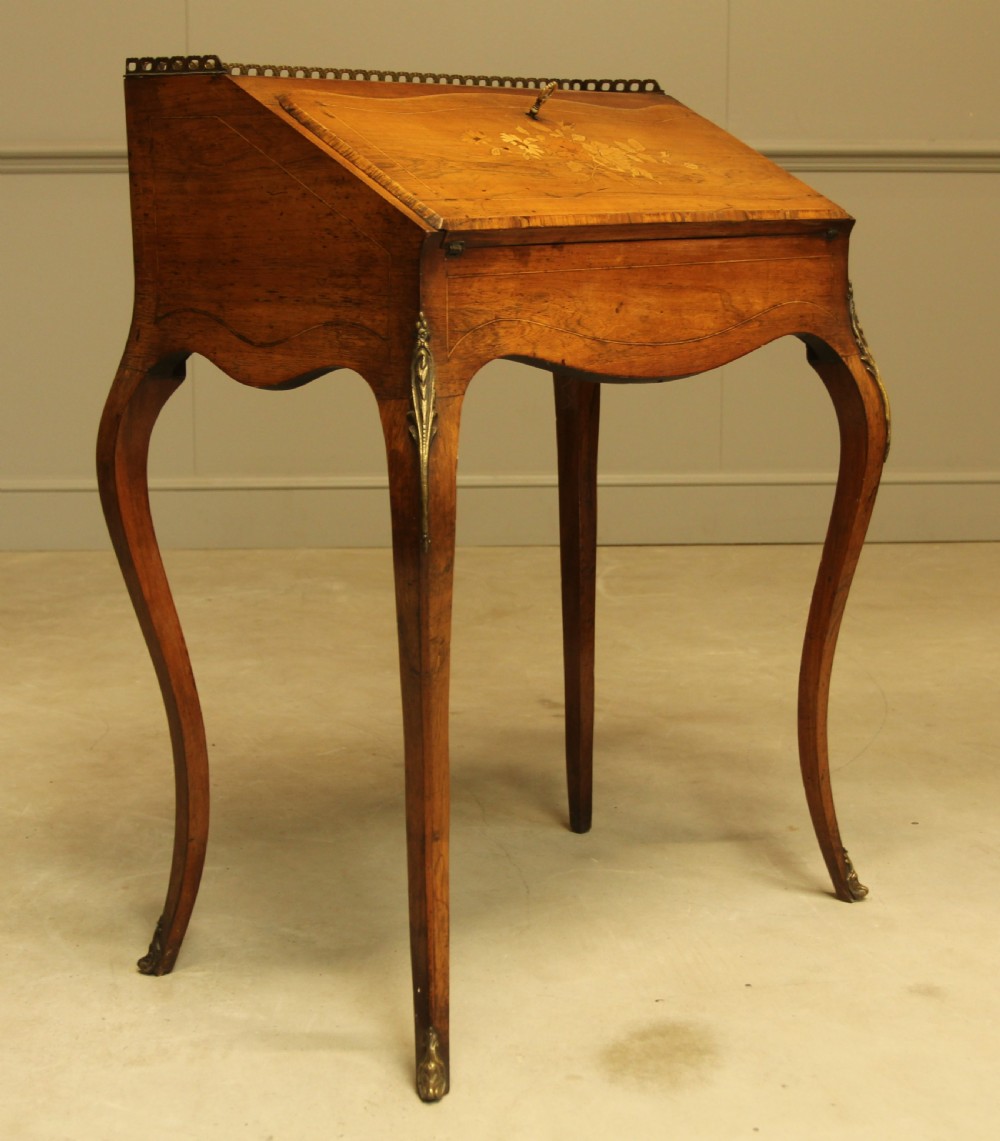 A 19th century rosewood bureau de dame View V
