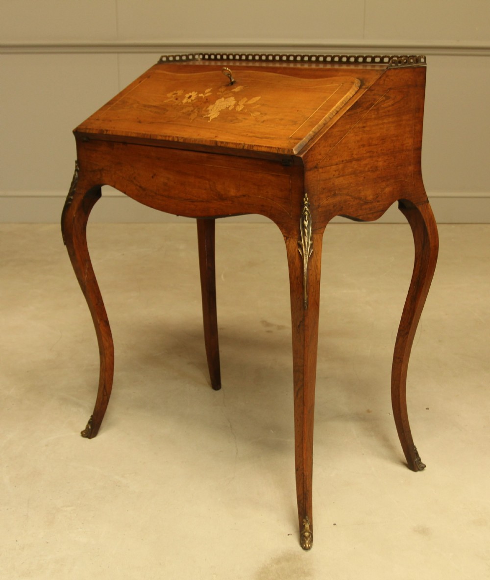 A 19th century rosewood bureau de dame View VI