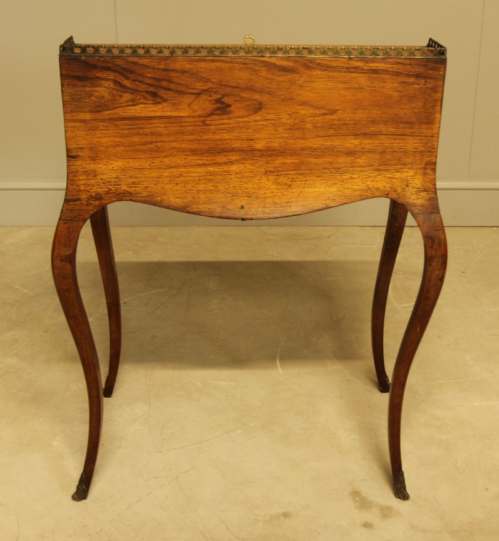 A 19th century rosewood bureau de dame View IX