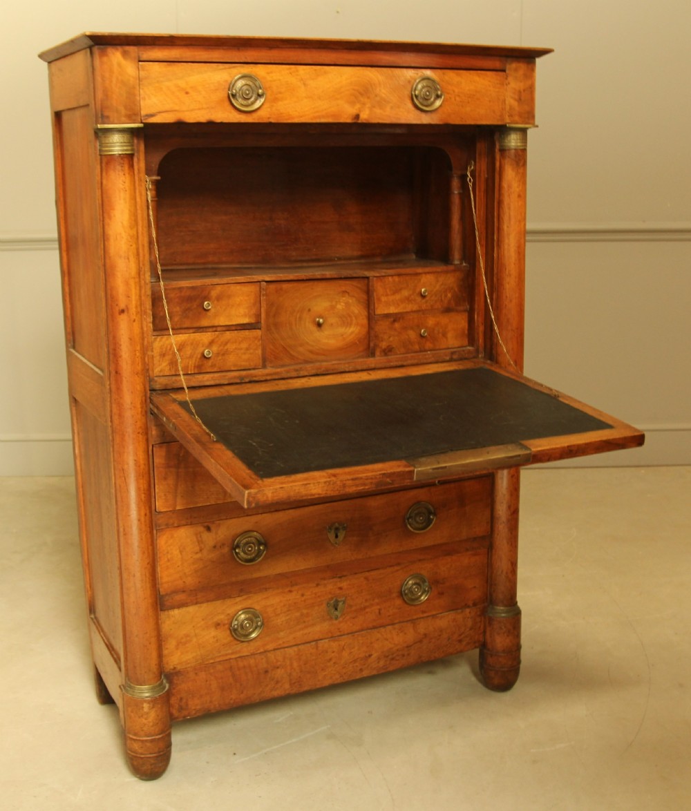 A 19TH CENTURY FRENCH WALNUT SECRETAIRE View IV