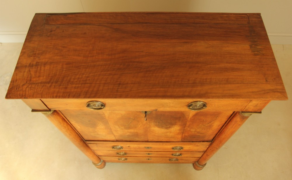 A 19TH CENTURY FRENCH WALNUT SECRETAIRE View IX