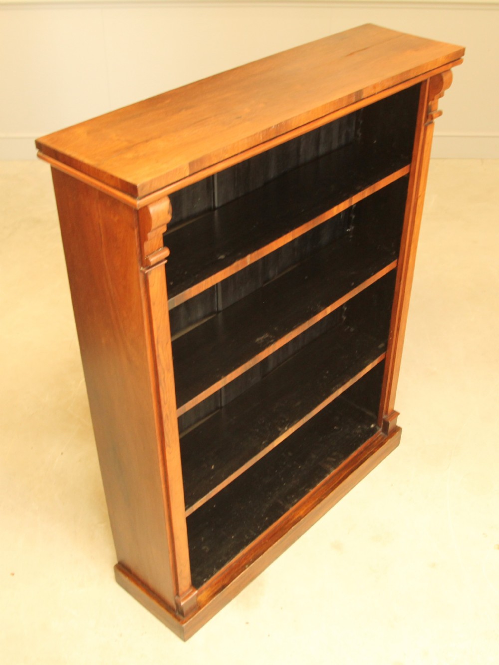 A VICTORIAN ROSEWOOD OPEN BOOKCASE View VII
