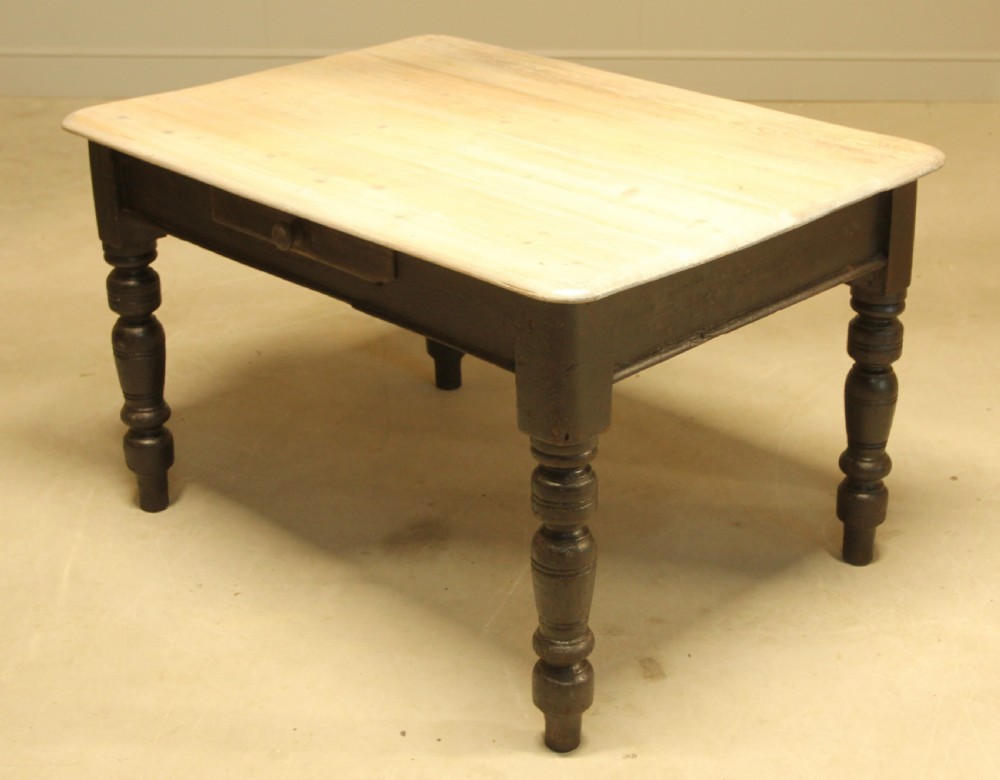 A VICTORIAN PINE SCRUBBED TOP TABLE View V