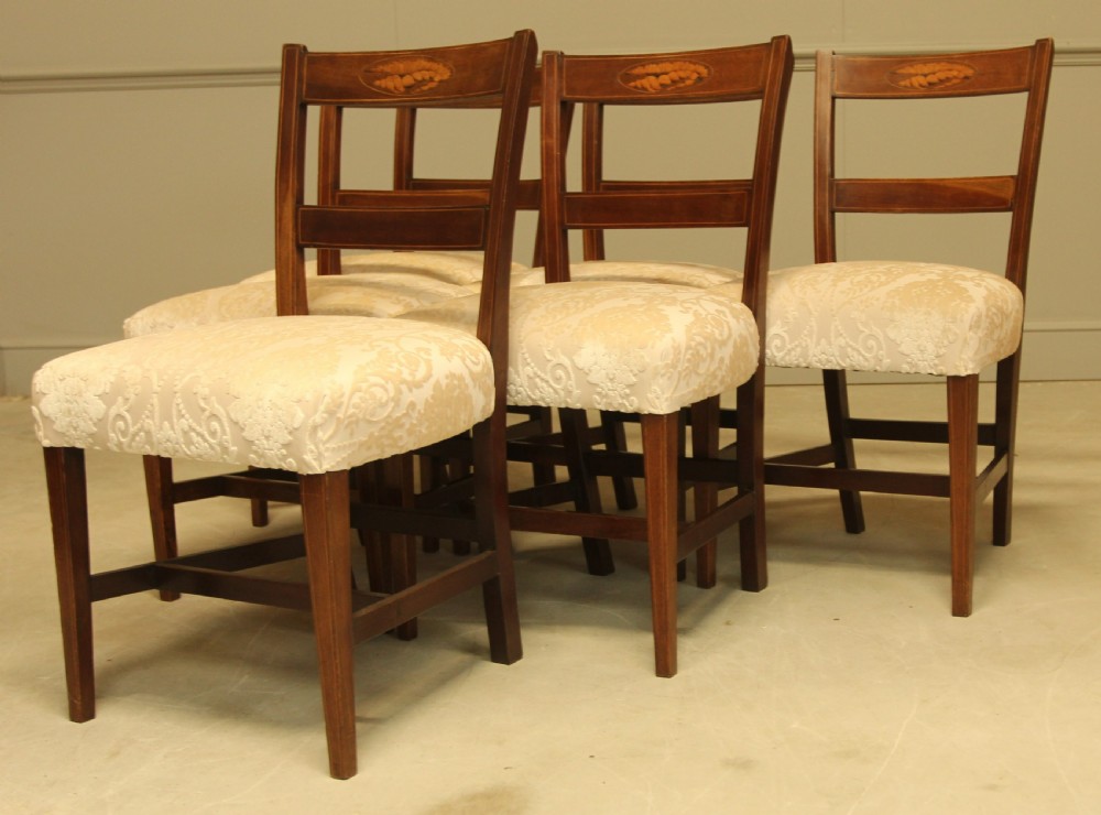 A SET OF SIX 19TH CENTURY INLAID DINING CHAIRS View IV