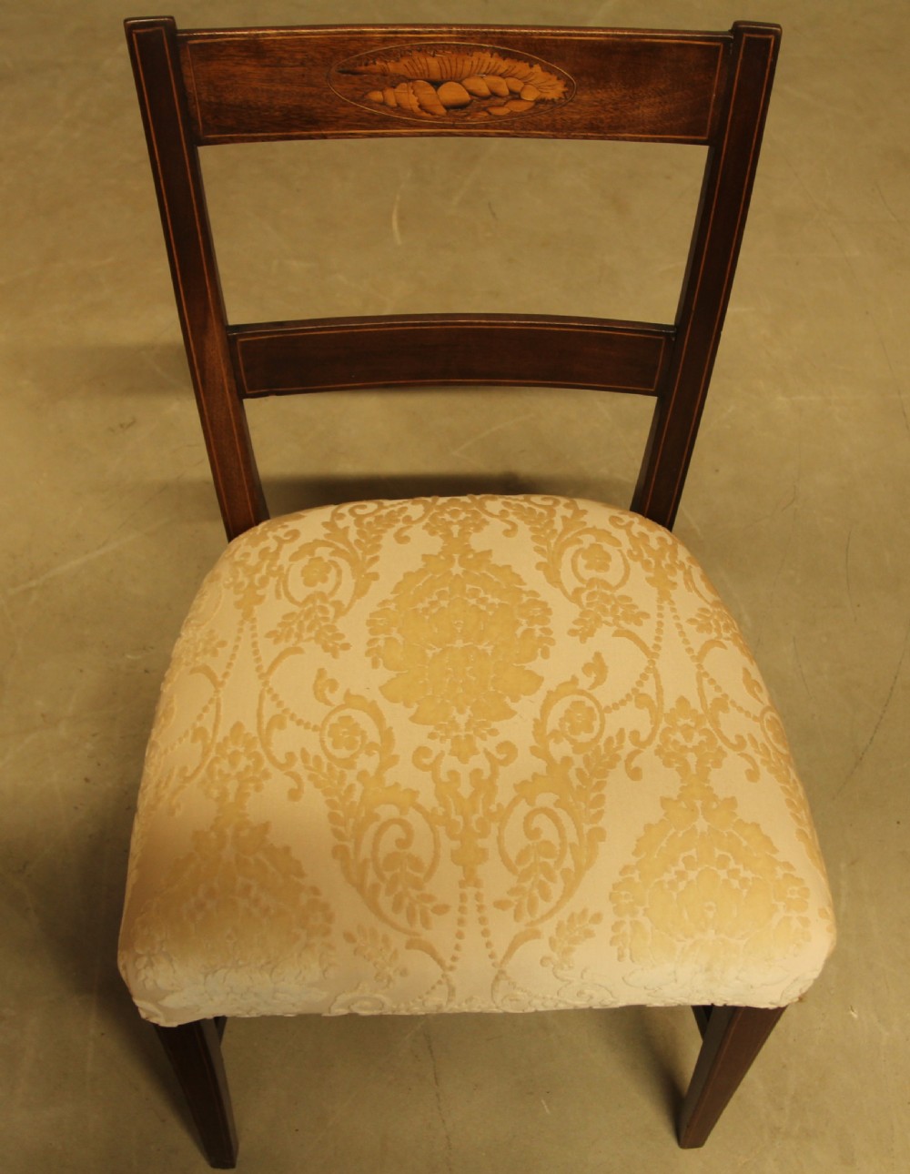 A SET OF SIX 19TH CENTURY INLAID DINING CHAIRS View V