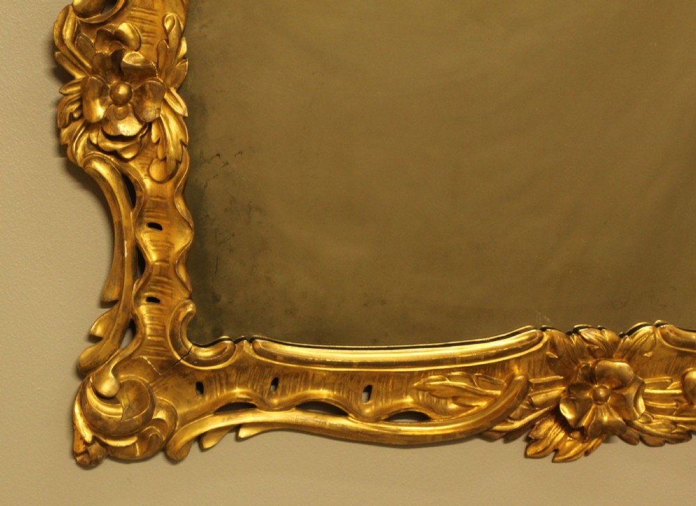 A GEORGIAN GILTWOOD MIRROR View III