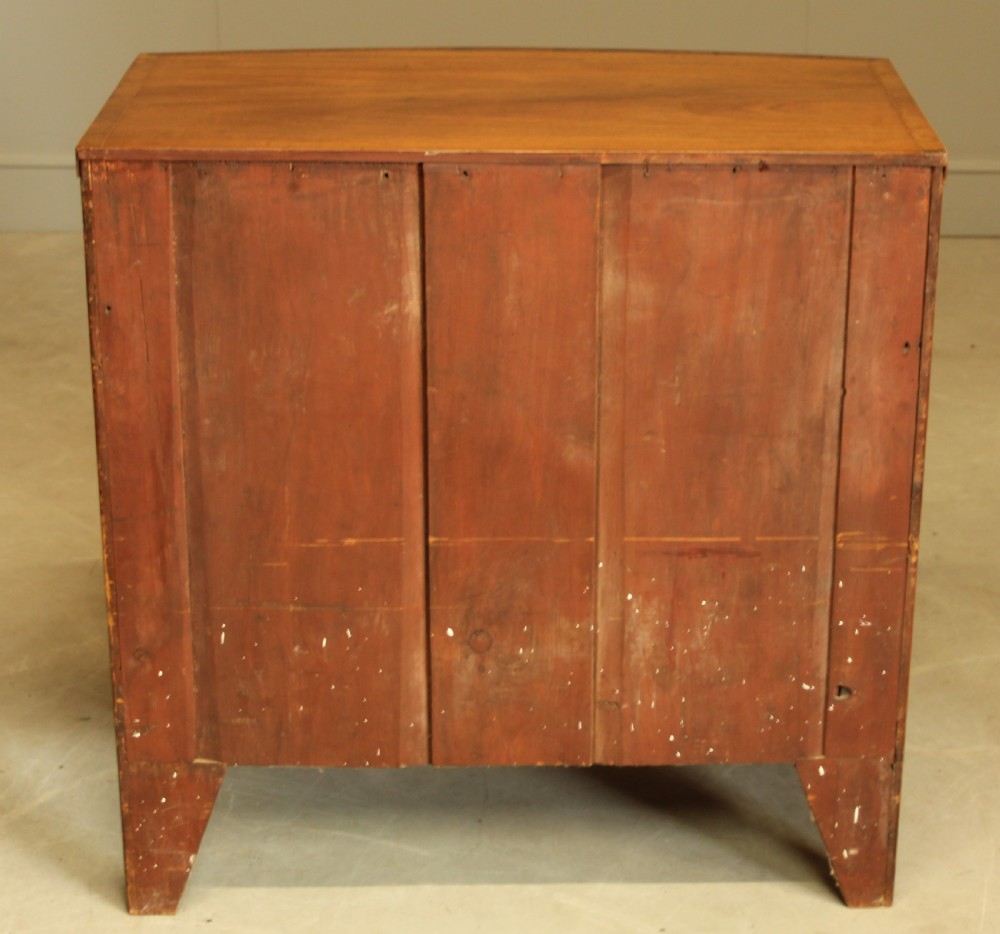 A 19TH CENTURY BOW FRONTED CHEST OF DRAWERS View VIII