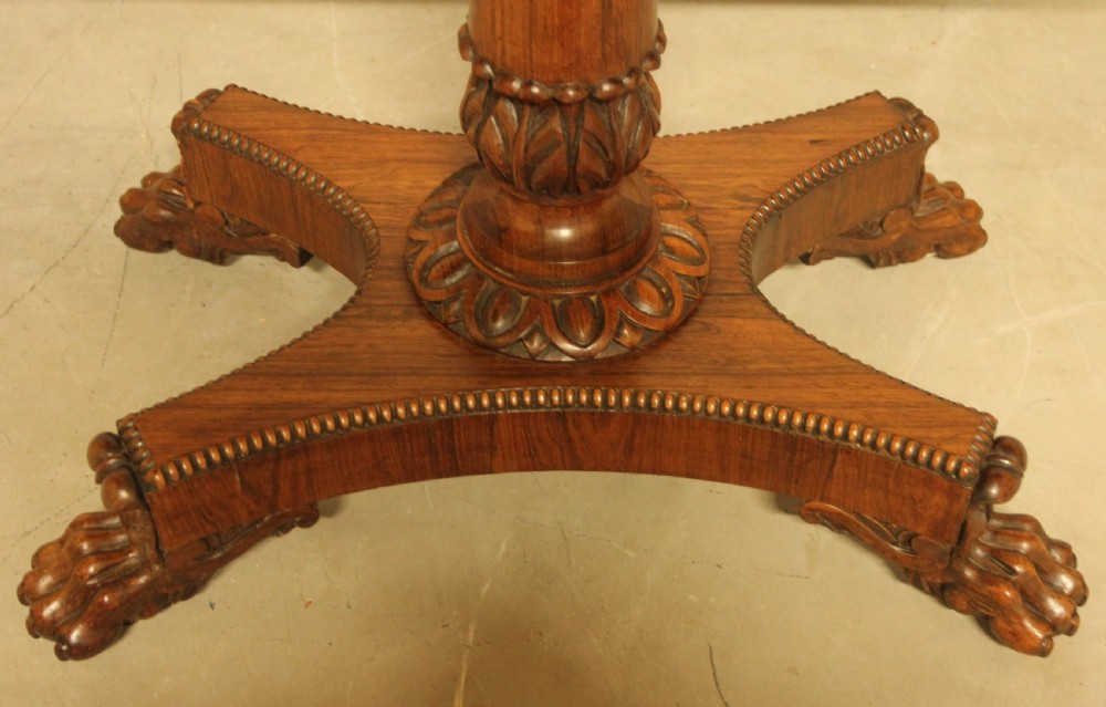 A 19TH CENTURY ROSEWOOD CARD TABLE View XI