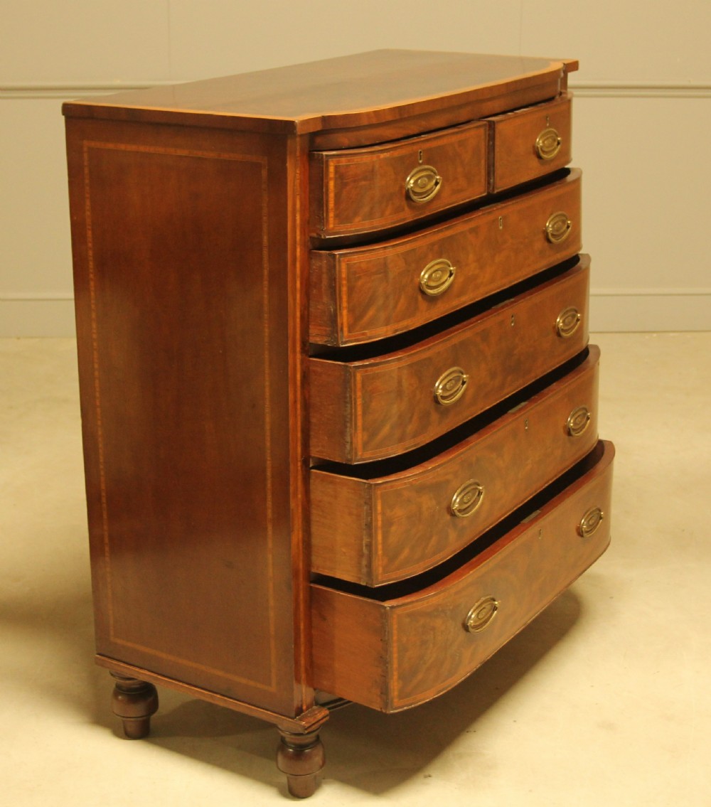 A WILLIAM IV MAHOGANY CHEST OF DRAWERS View VI