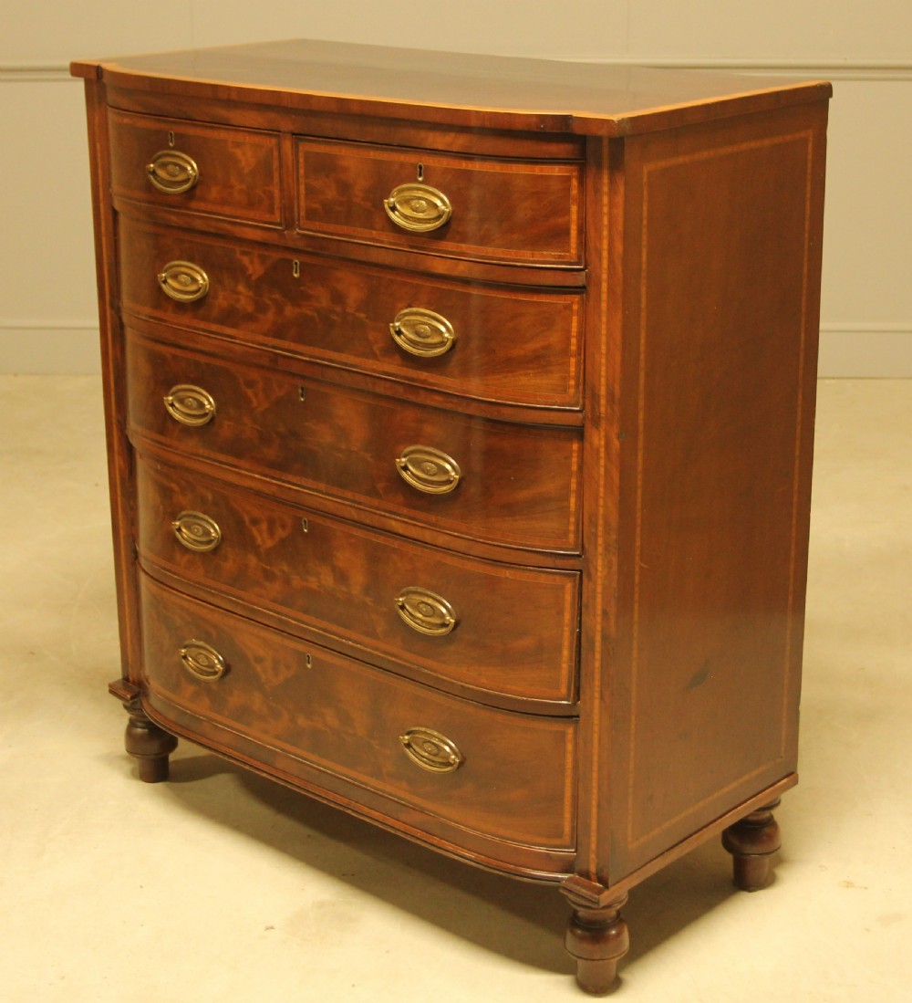 A WILLIAM IV MAHOGANY CHEST OF DRAWERS View VII