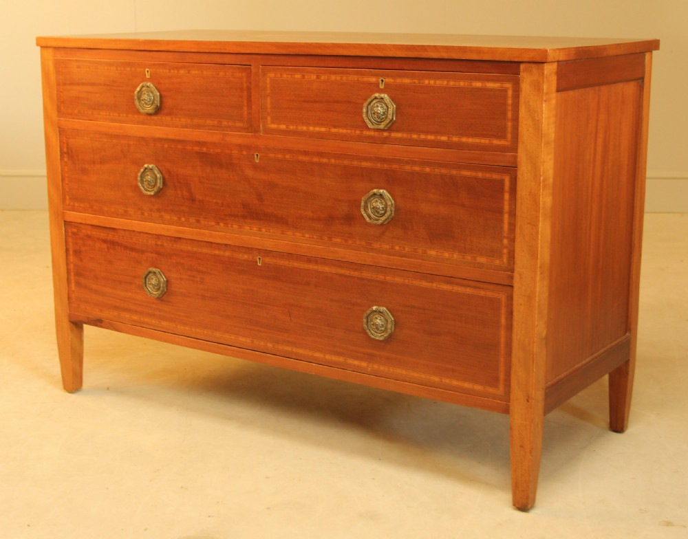 AN EDWARDIAN MAHOGANY CHEST OF DRAWERS View IV