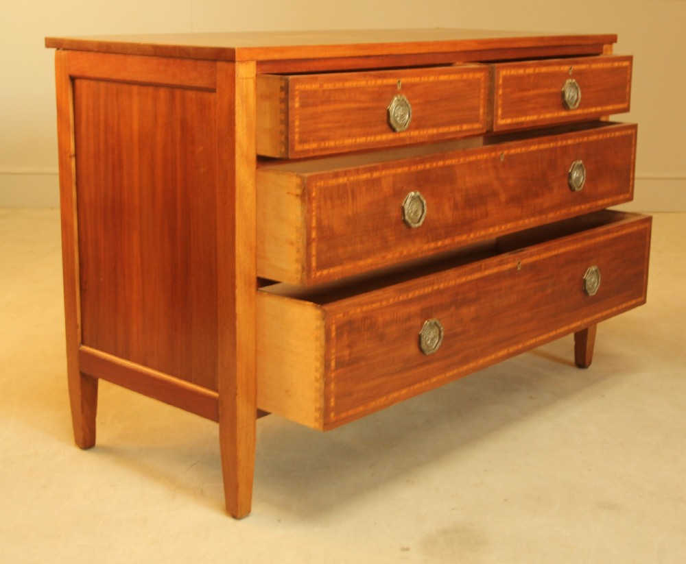 AN EDWARDIAN MAHOGANY CHEST OF DRAWERS View VII