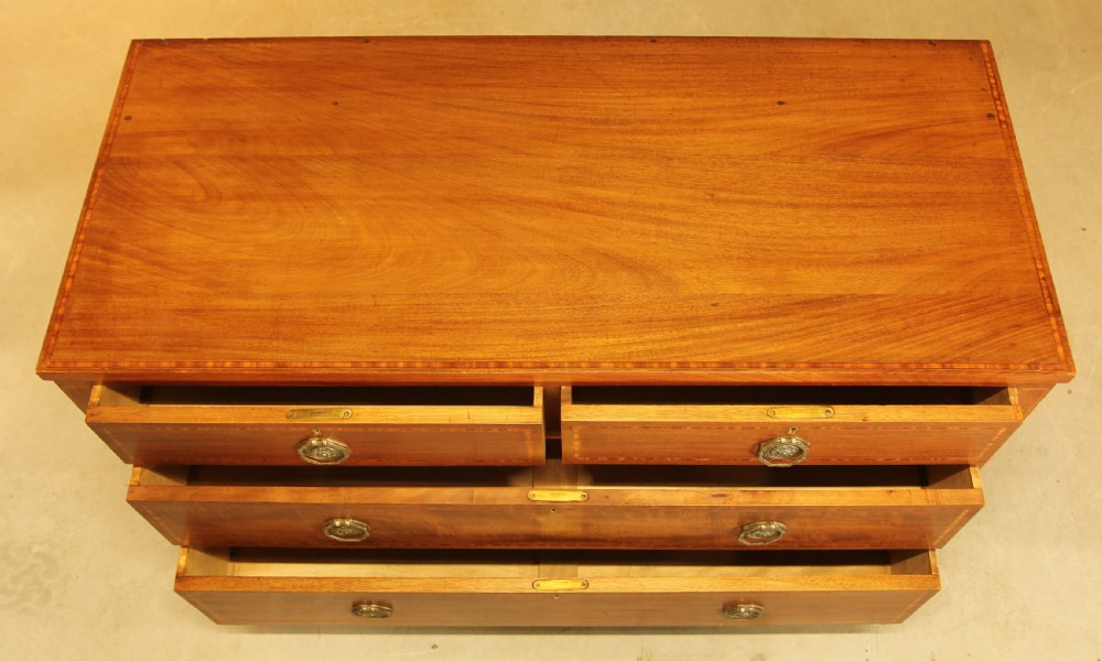 AN EDWARDIAN MAHOGANY CHEST OF DRAWERS View VIII