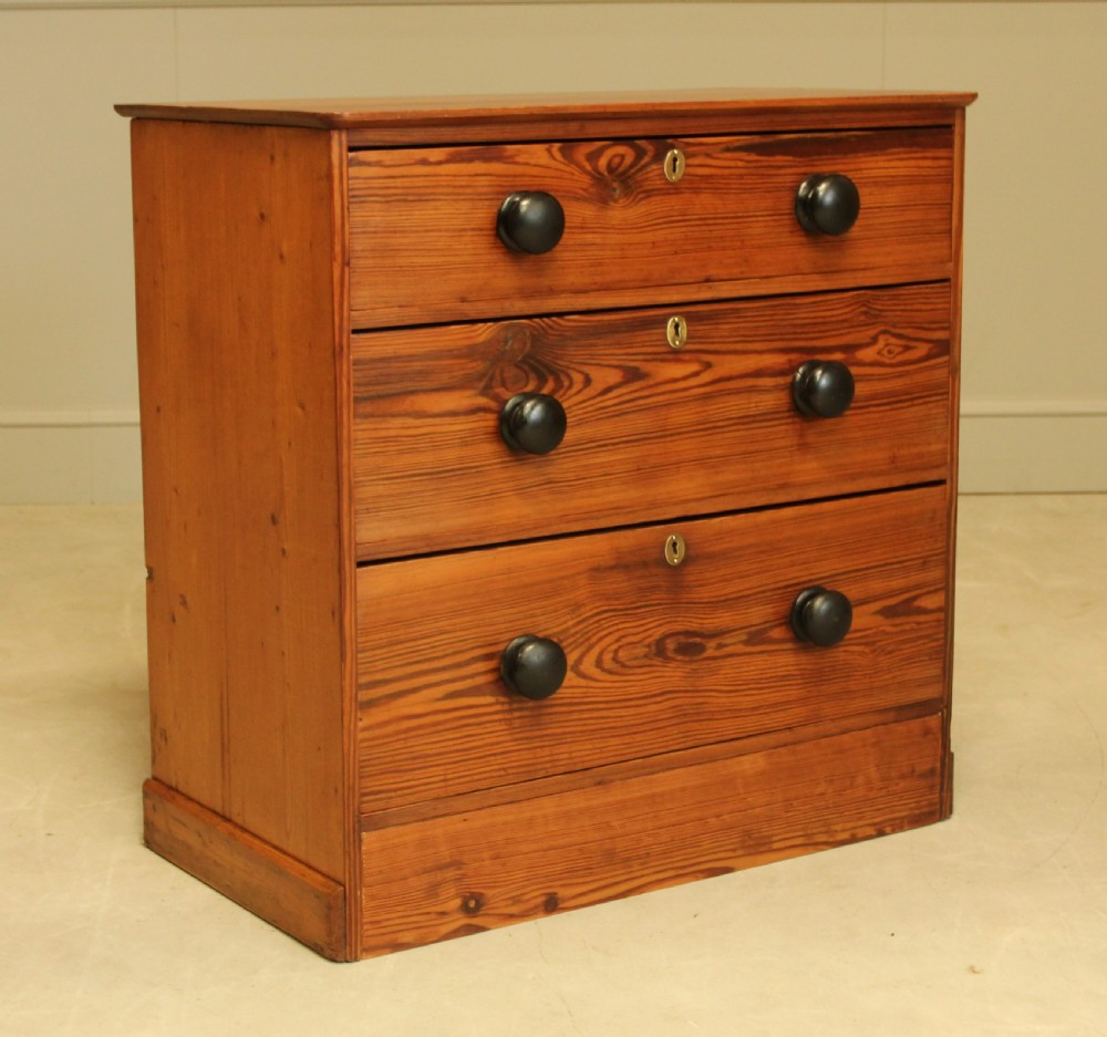 A 19th century pitch pine chest of drawers  View IV