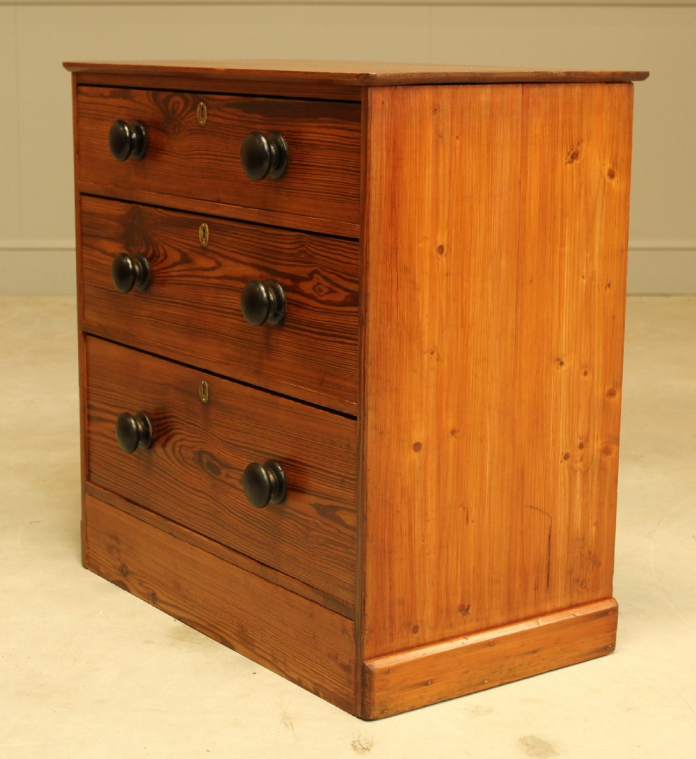 A 19th century pitch pine chest of drawers  View V