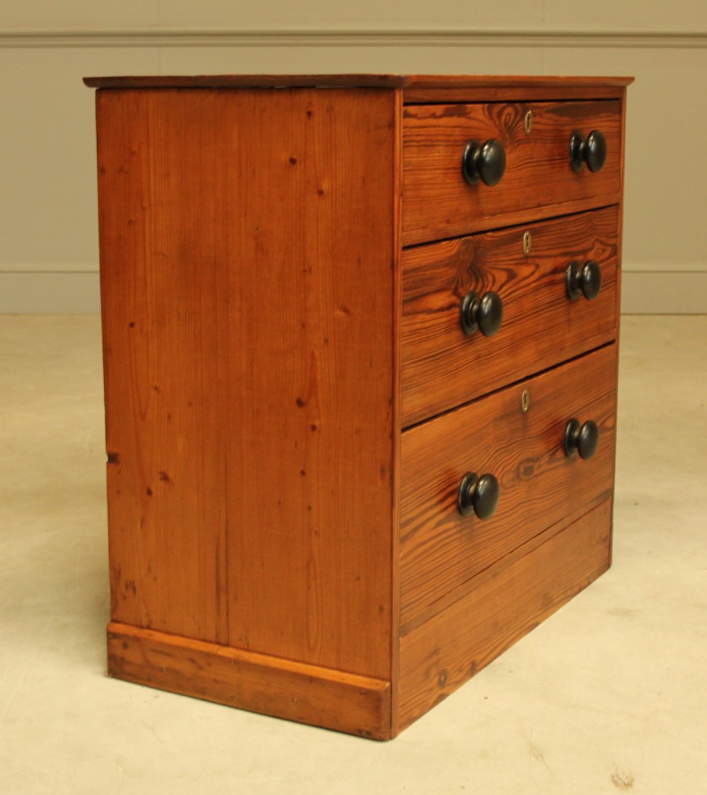 A 19th century pitch pine chest of drawers  View VI
