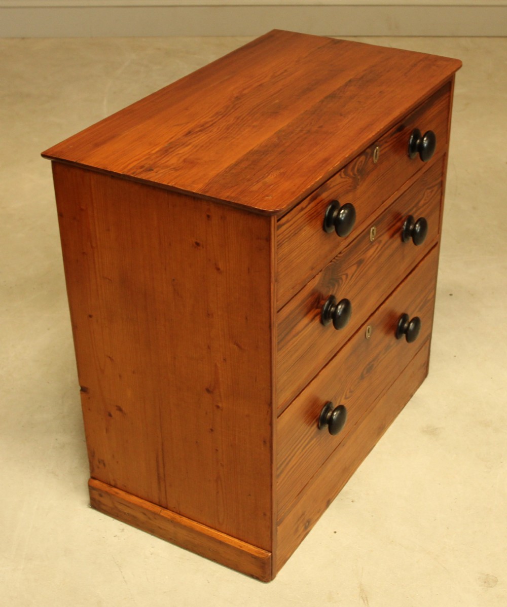 A 19th century pitch pine chest of drawers  View IX