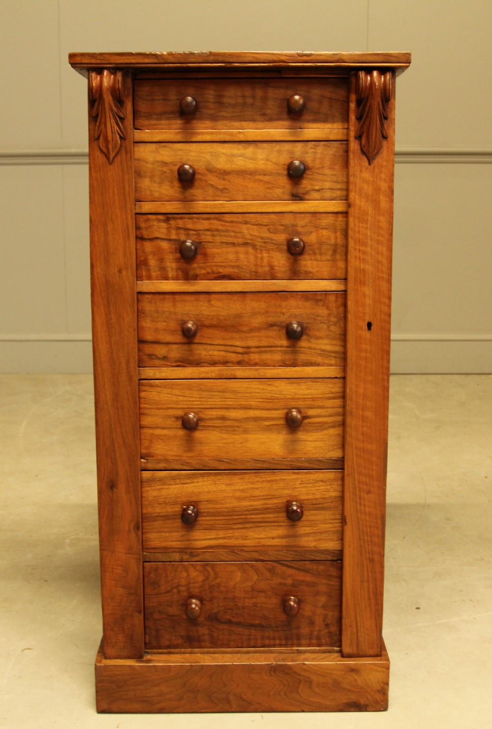 A Victorian rosewood wellington chest 