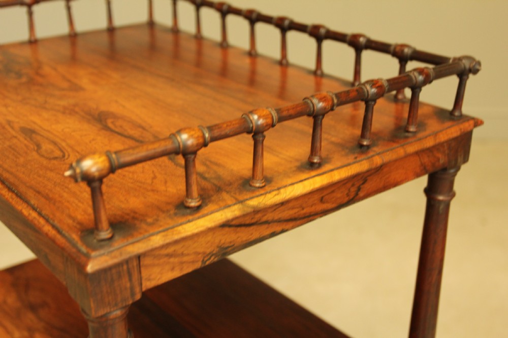 A George IV Rosewood four-tier Whatnot View X