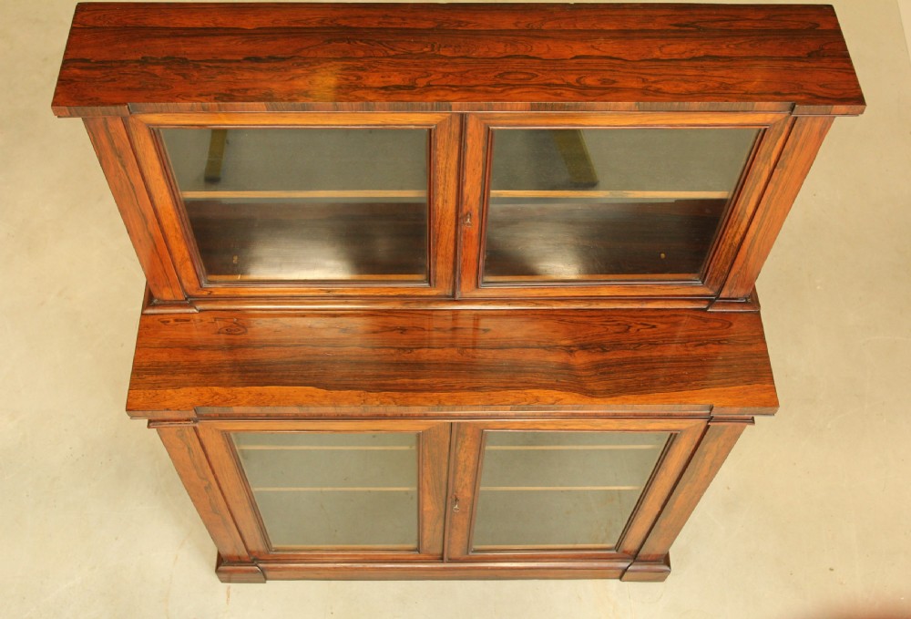An early 19th century Rosewood bookcase display View VII