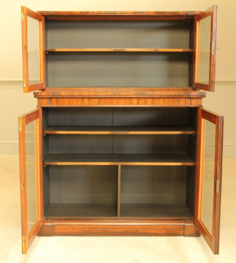 An early 19th century Rosewood bookcase display View VIII