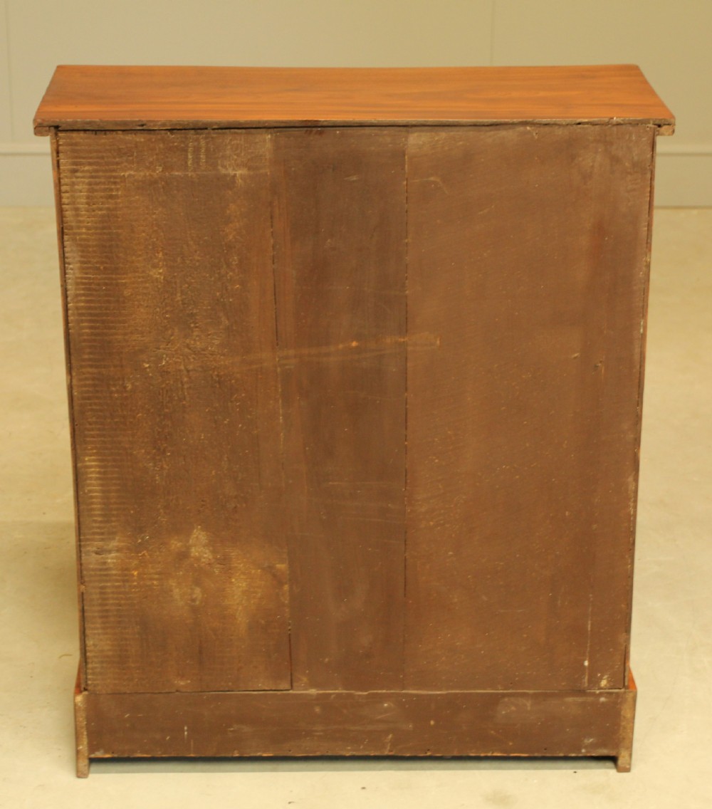 A 19TH CENTURY MAHOGANY SIDE CABINET. View XI