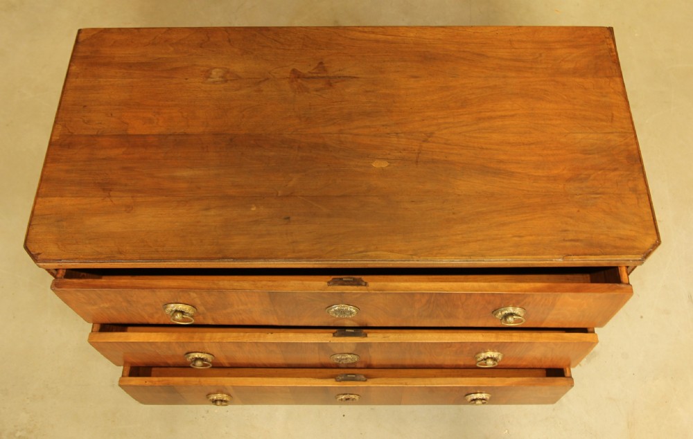 A 19th century walnut chest of drawers View VIII