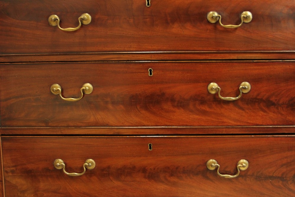 A REGENCY MAHOGANY TALL BOY. View VIII