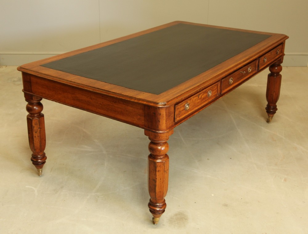 A LARGE VICTORIAN PARTNERS LIBRARY TABLE View IV