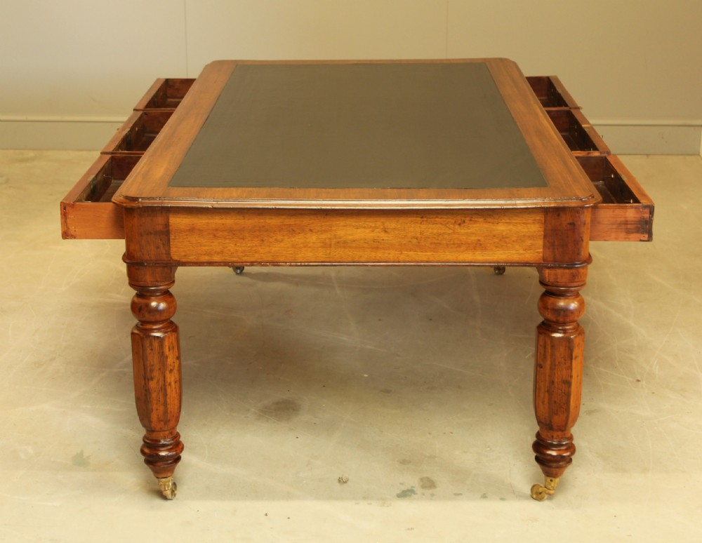 A LARGE VICTORIAN PARTNERS LIBRARY TABLE View VII
