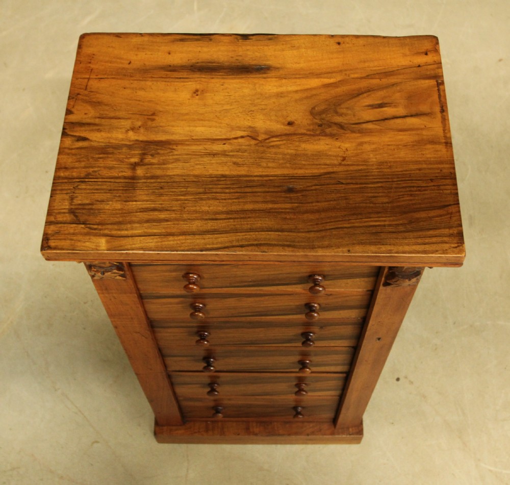 A VICTORIAN ROSEWOOD WELLINGTON CHEST View VII