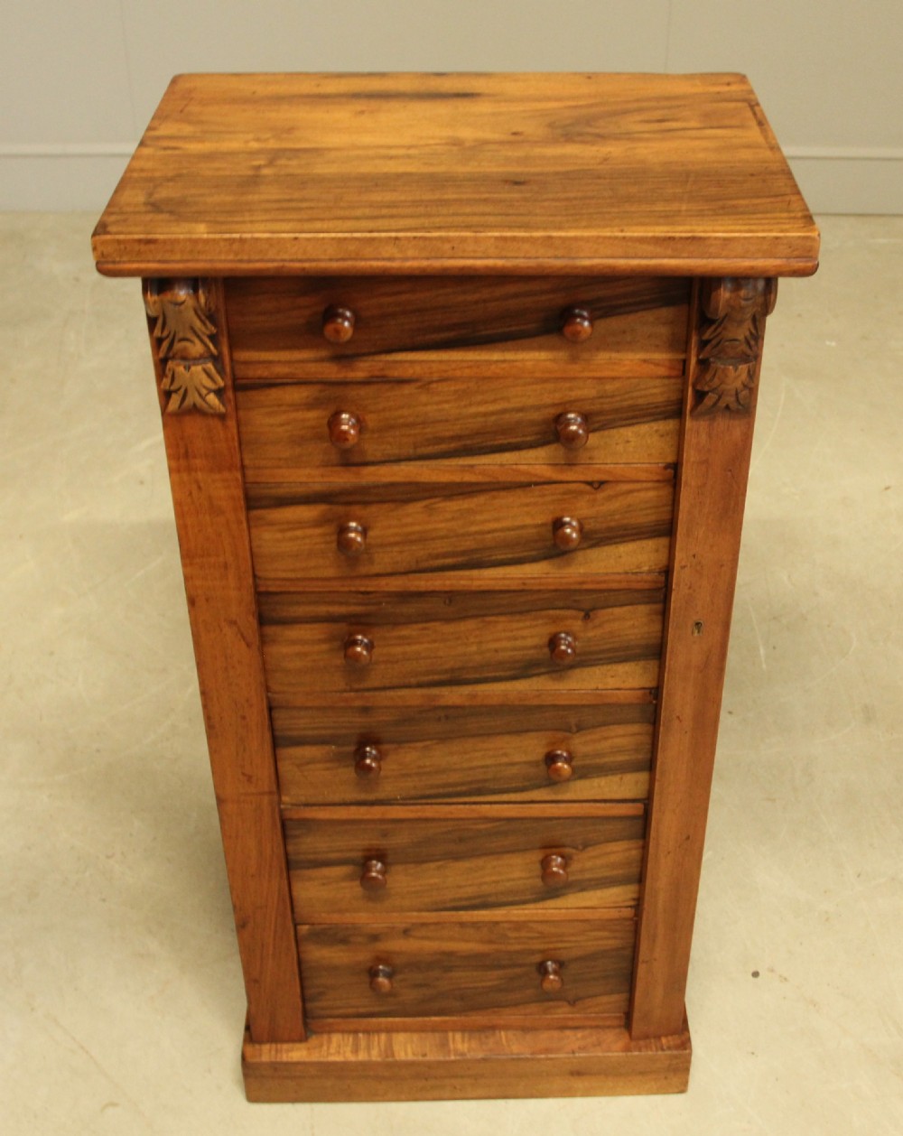 A VICTORIAN ROSEWOOD WELLINGTON CHEST View IX