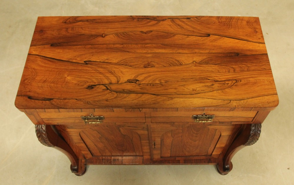 A VICTORIAN ROSEWOOD TWO DOOR SIDEBOARD View IV