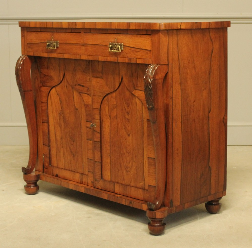 A VICTORIAN ROSEWOOD TWO DOOR SIDEBOARD View V
