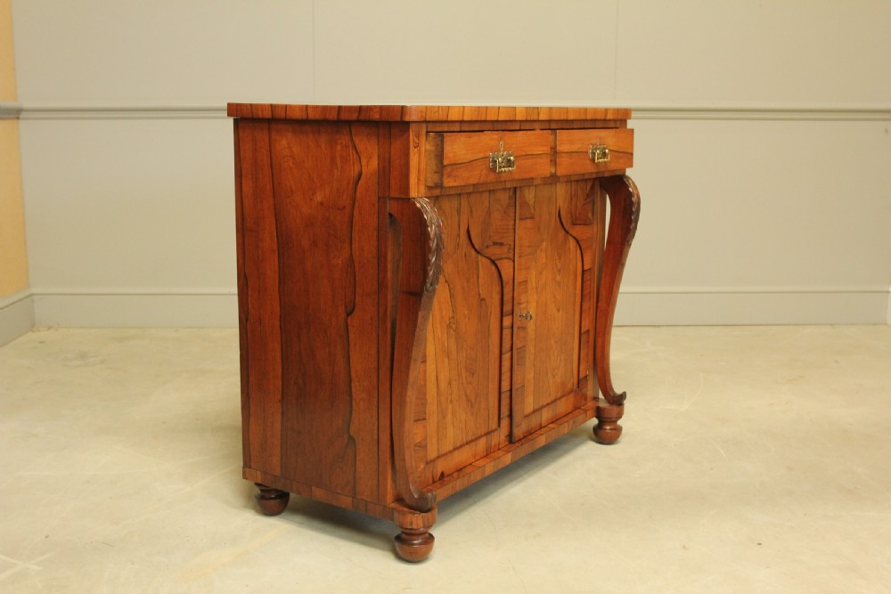 A VICTORIAN ROSEWOOD TWO DOOR SIDEBOARD View VII