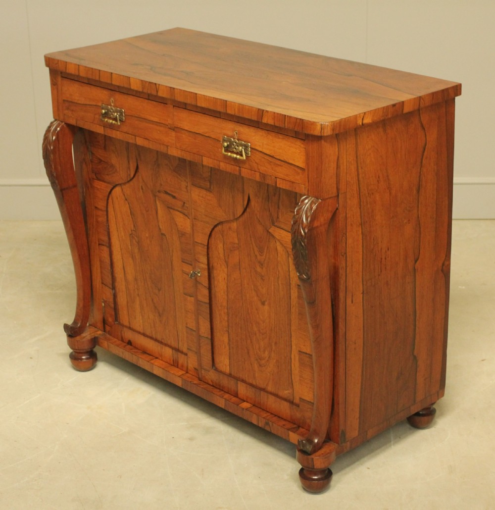 A VICTORIAN ROSEWOOD TWO DOOR SIDEBOARD View IX