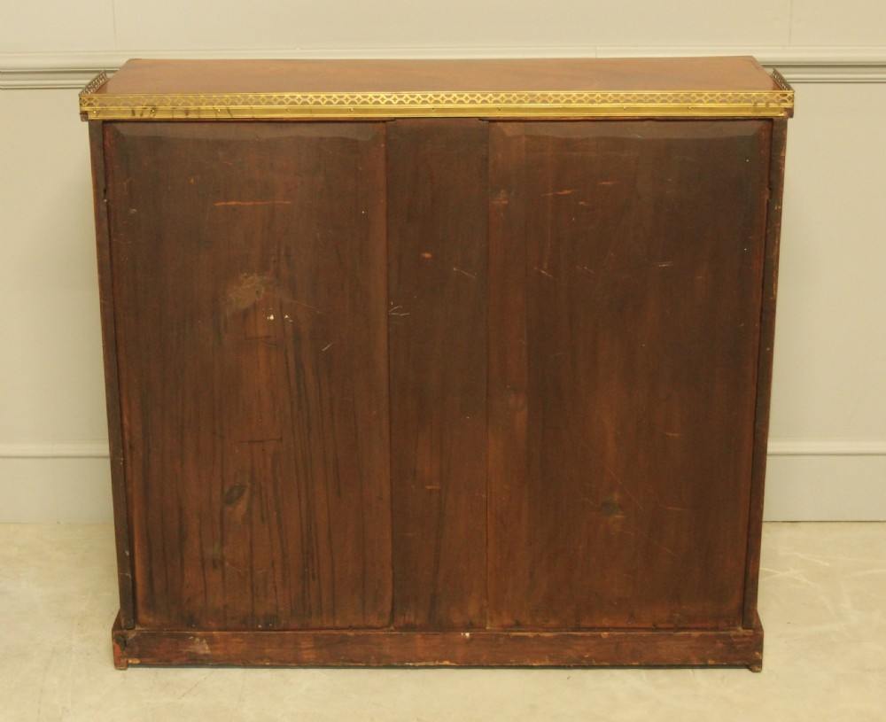 A Victorian two door brass inlaid sideboard.   View X