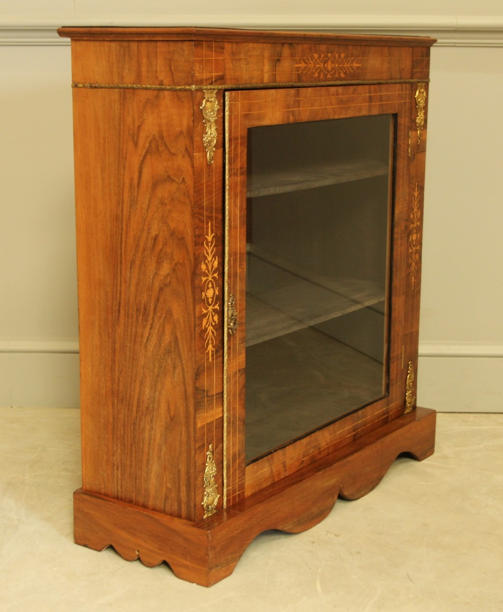 A VICTORIAN ROSEWOOD INLAID PIER CABINET. View II