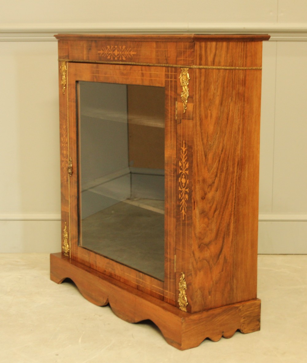 A VICTORIAN ROSEWOOD INLAID PIER CABINET. View III