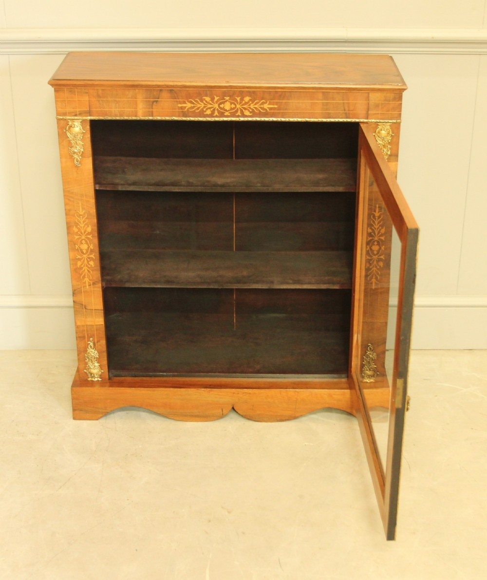 A VICTORIAN ROSEWOOD INLAID PIER CABINET. View VII