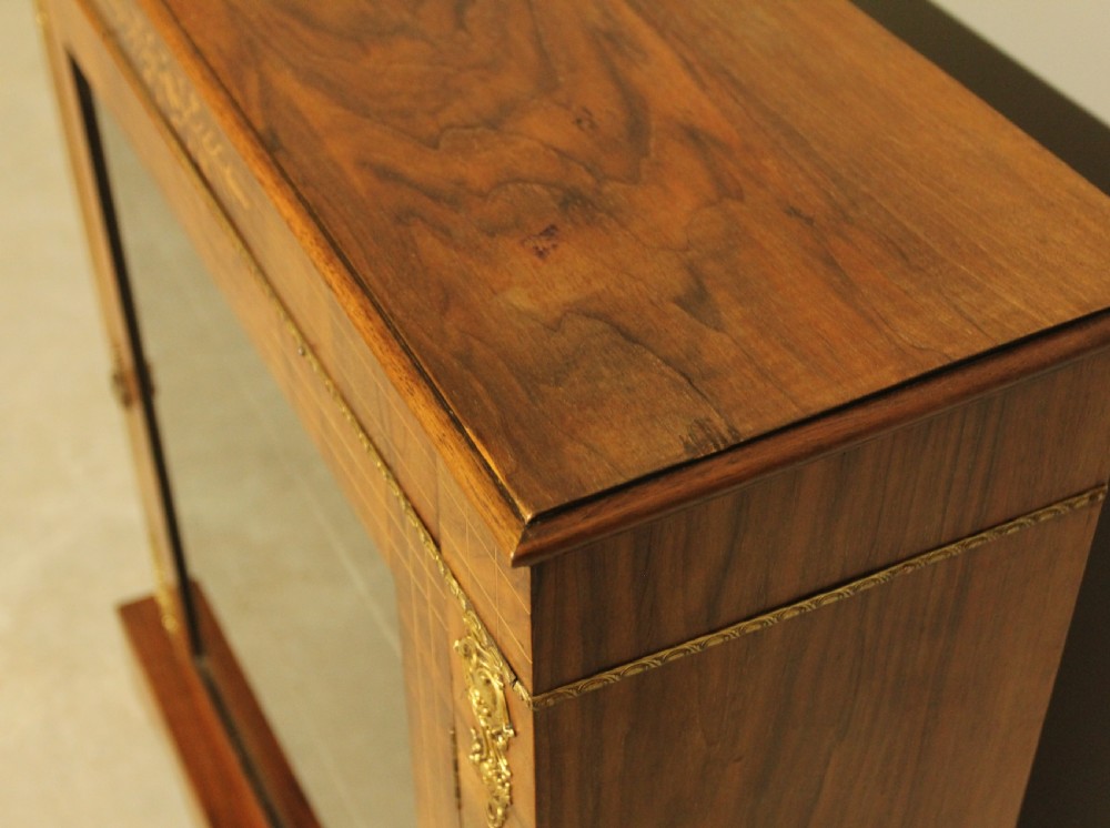 A VICTORIAN ROSEWOOD INLAID PIER CABINET. View VIII